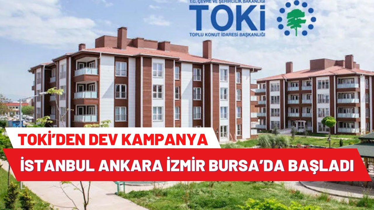 Ankara, İstanbul, Antalya, Bursa’da yaşayanlara piyango çıktı! TOKİ’den ev indirimi az önce açıklandı