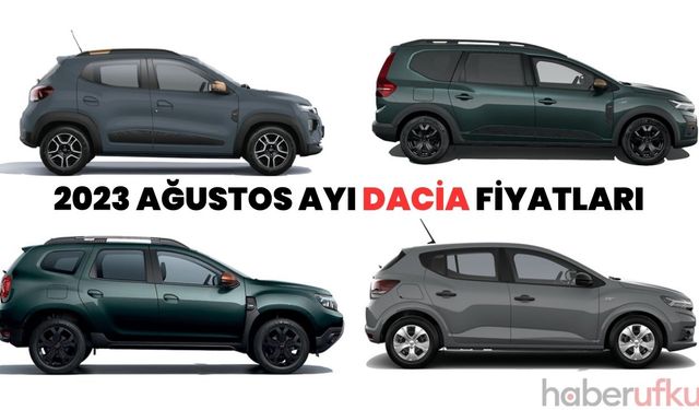 2023 Dacia Ağustos Ayı Güncel Fiyat Listesi! Duster Fiyatına İnanamayacaksınız